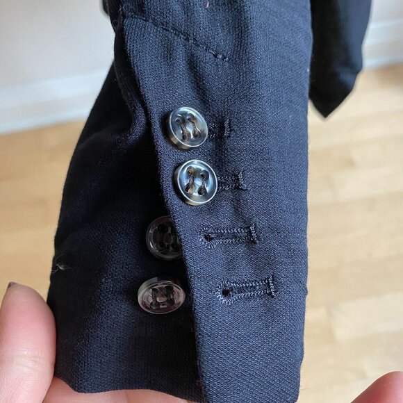 BOSS Orange Open Cascade Jacket sz 6 Black Wool - Picture 3 of 8